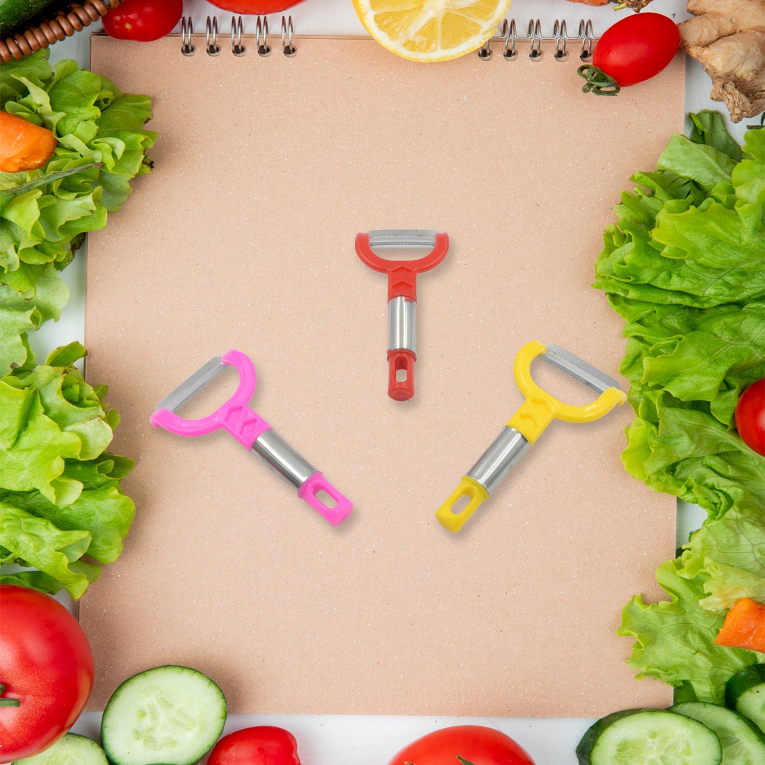 5510 Fruit Peeler Vegetable Peel Removal Tool, Peeler Julienne Peeler Serrated Peeler for Carrots Apples Potatoes and All Types of Vegetable and Fruit Multi-Used Skin Slicer Shredder (12 Pc Set) 5510 Fruit Peeler Vegetable Peel Removal Tool, Peeler Julienne Peeler Serrated Peeler for Carrots Apples Potatoes and All Types of Vegetable and Fruit Multi-Used Skin Slicer Shredder (12 Pc Set)
